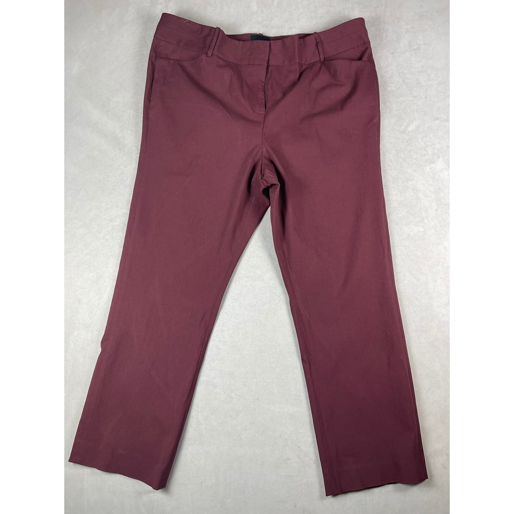Alex Marie Burgundy Straight Leg‎ Dress Pants Womens 18 Professional Maroon Work
